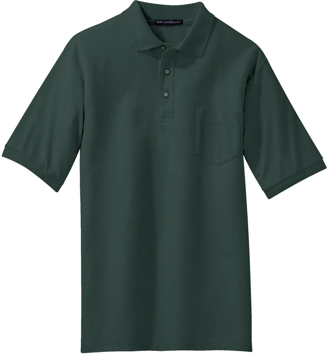 OUTLET-Port Authority Tall Silk Touch Polo with Pocket