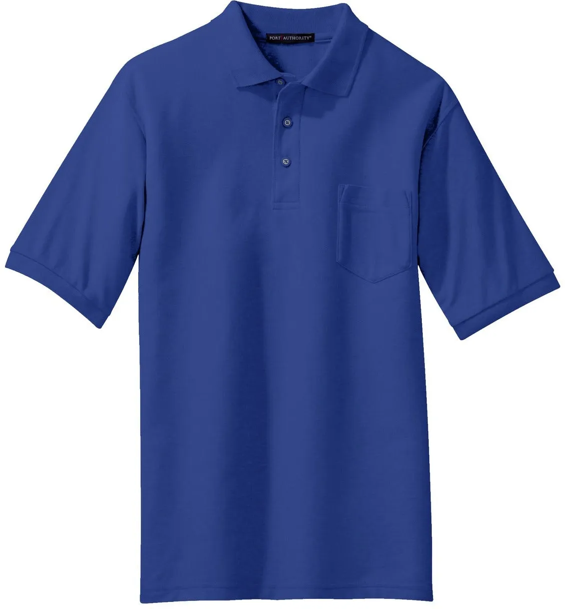 OUTLET-Port Authority Tall Silk Touch Polo with Pocket