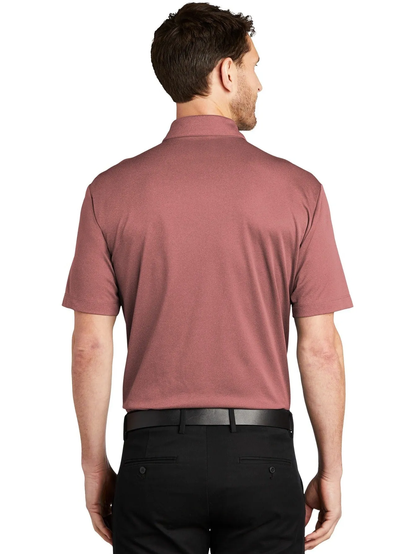 OUTLET-Port AuthorityHeathered Silk TouchPerformance Polo