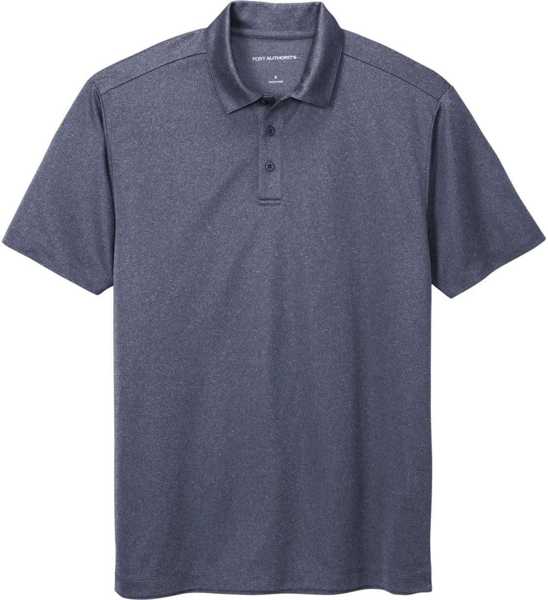 OUTLET-Port AuthorityHeathered Silk TouchPerformance Polo