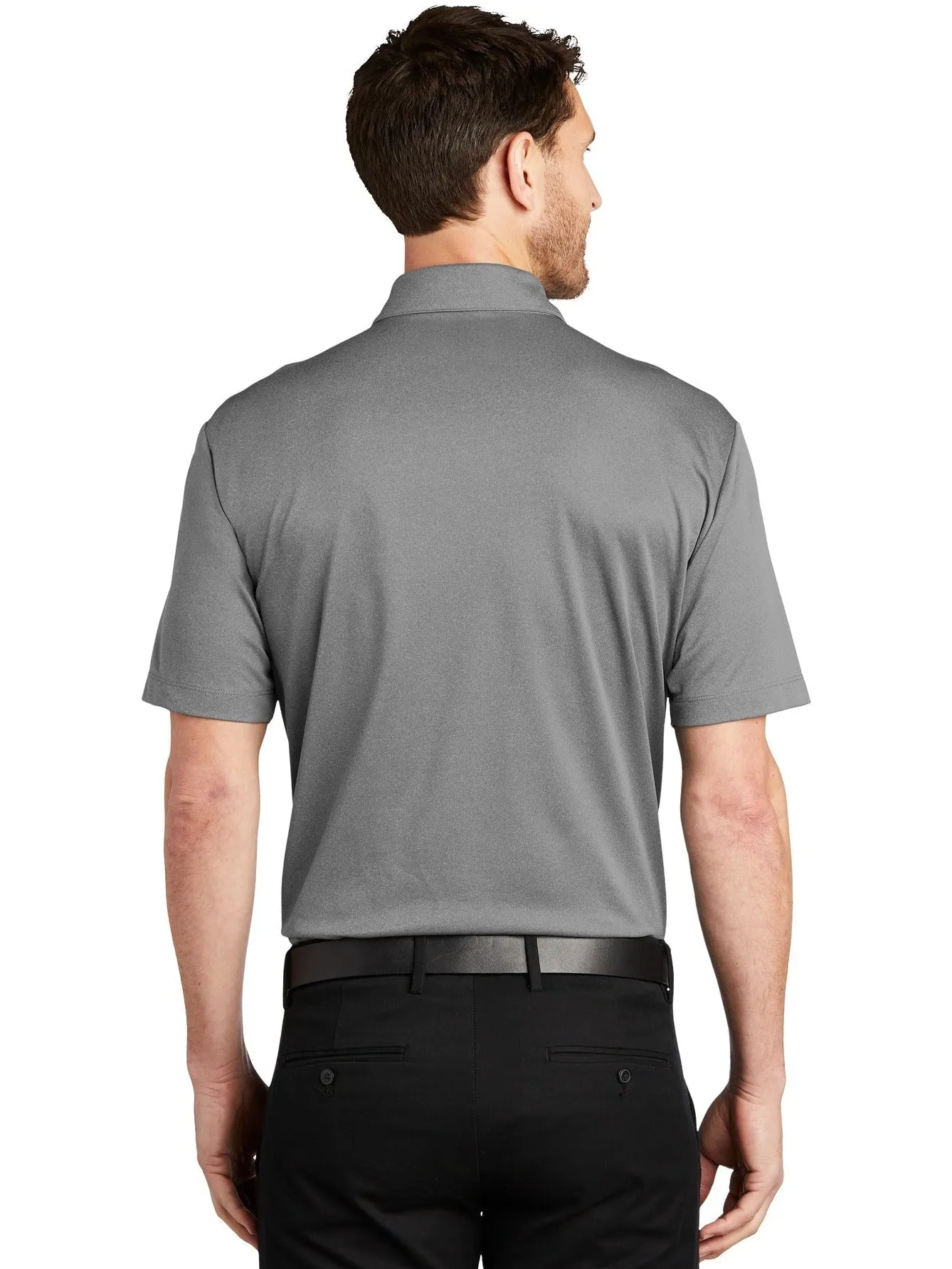 OUTLET-Port AuthorityHeathered Silk TouchPerformance Polo