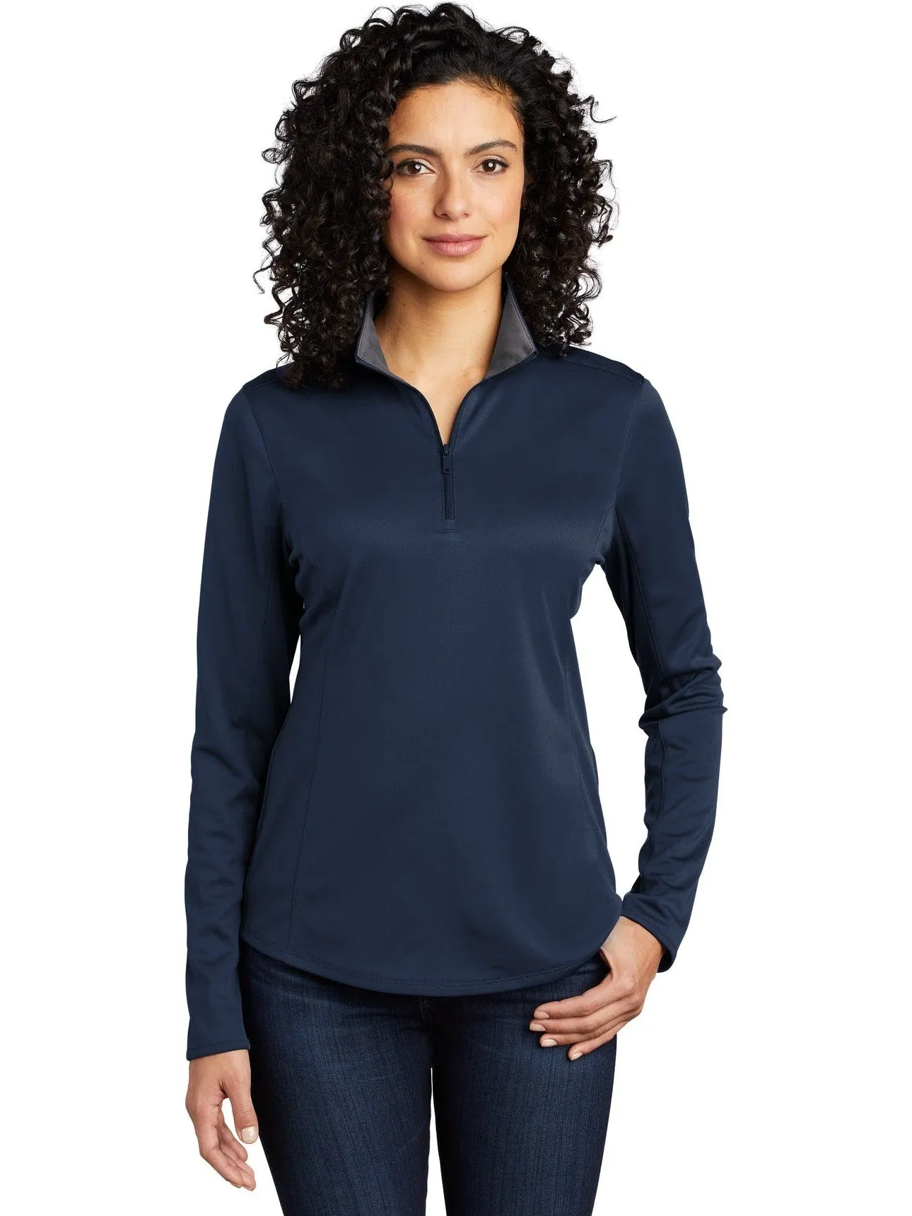 OUTLET-Port AuthorityLadies Silk TouchPerformance 1/4-Zip