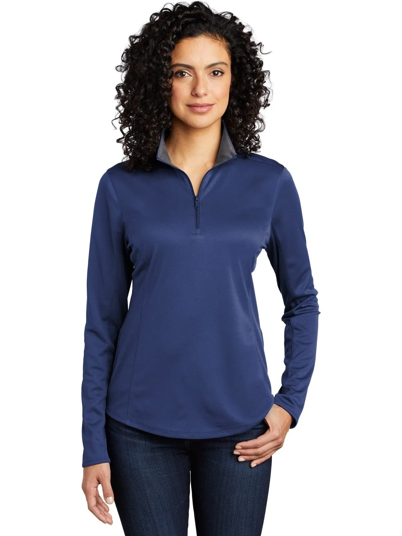 OUTLET-Port AuthorityLadies Silk TouchPerformance 1/4-Zip