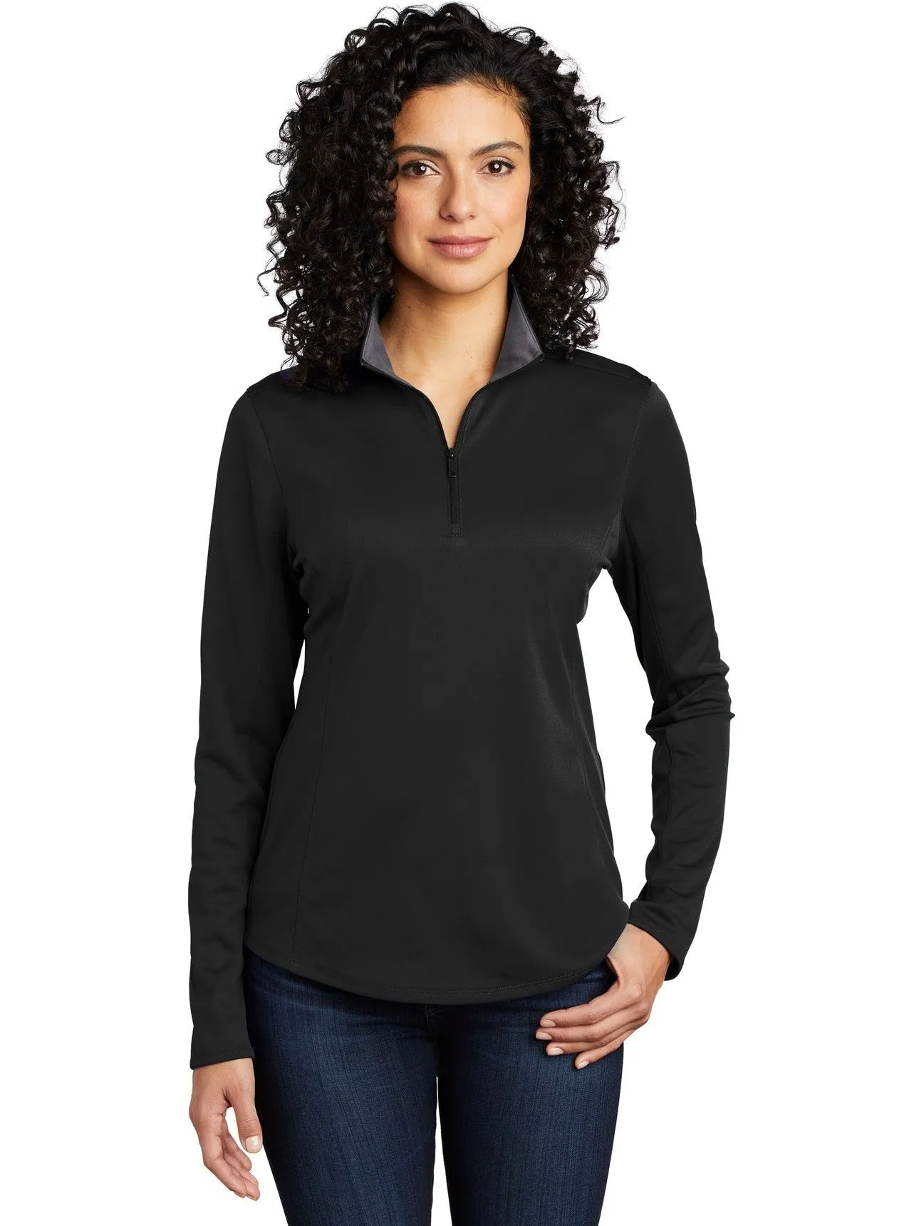 OUTLET-Port AuthorityLadies Silk TouchPerformance 1/4-Zip