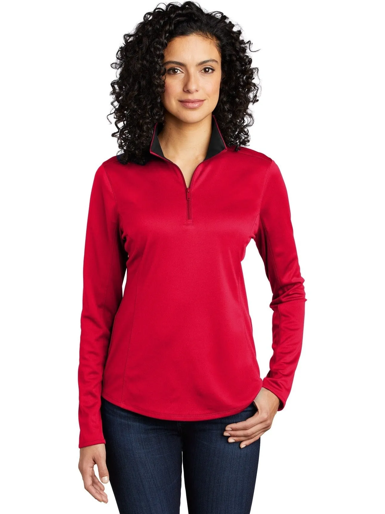 OUTLET-Port AuthorityLadies Silk TouchPerformance 1/4-Zip