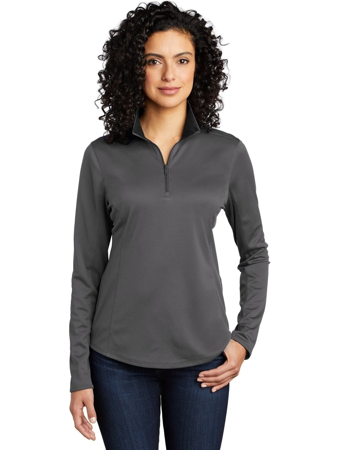 OUTLET-Port AuthorityLadies Silk TouchPerformance 1/4-Zip