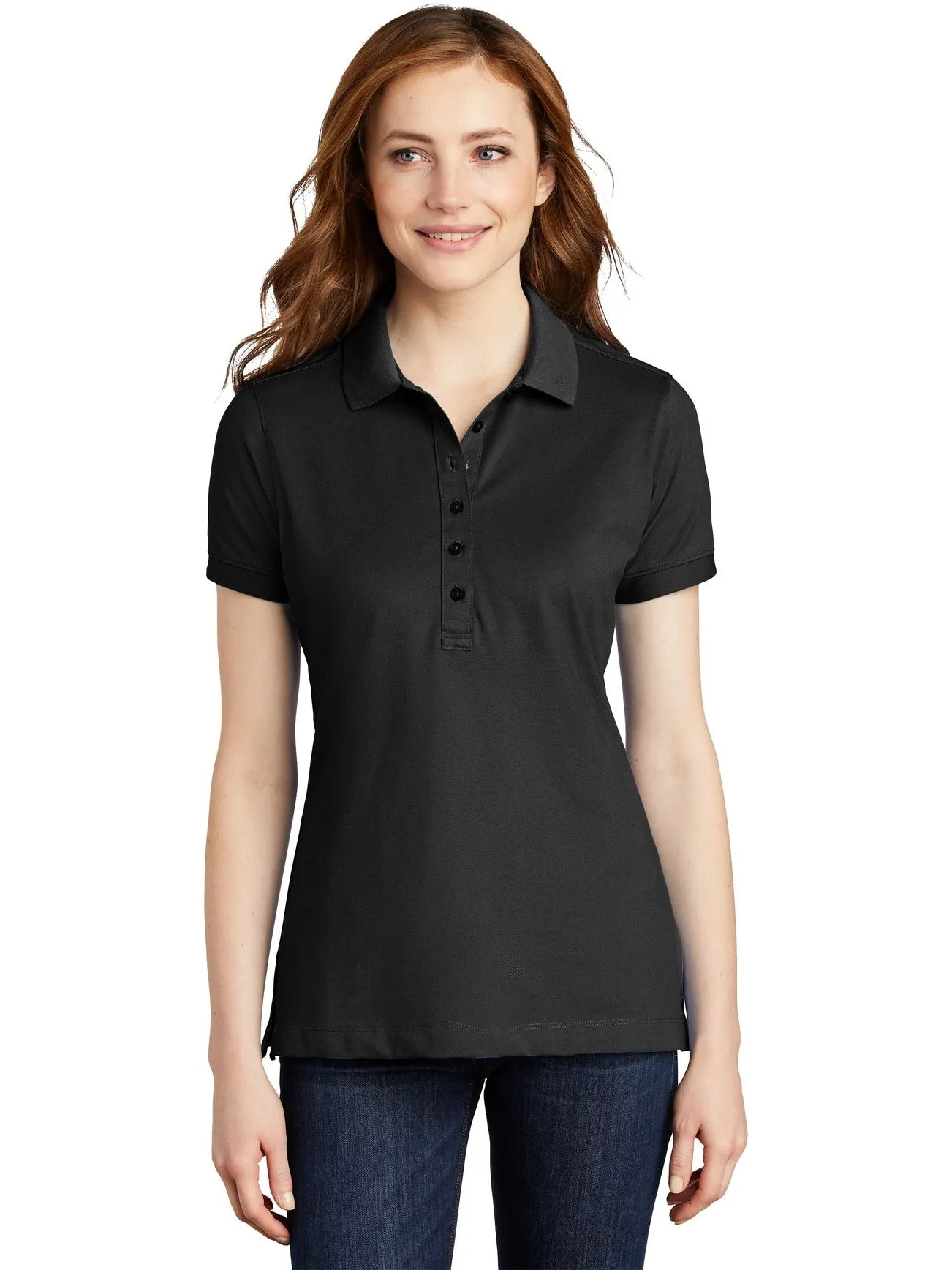 OUTLET-Port AuthorityLadies Stretch Pique Polo