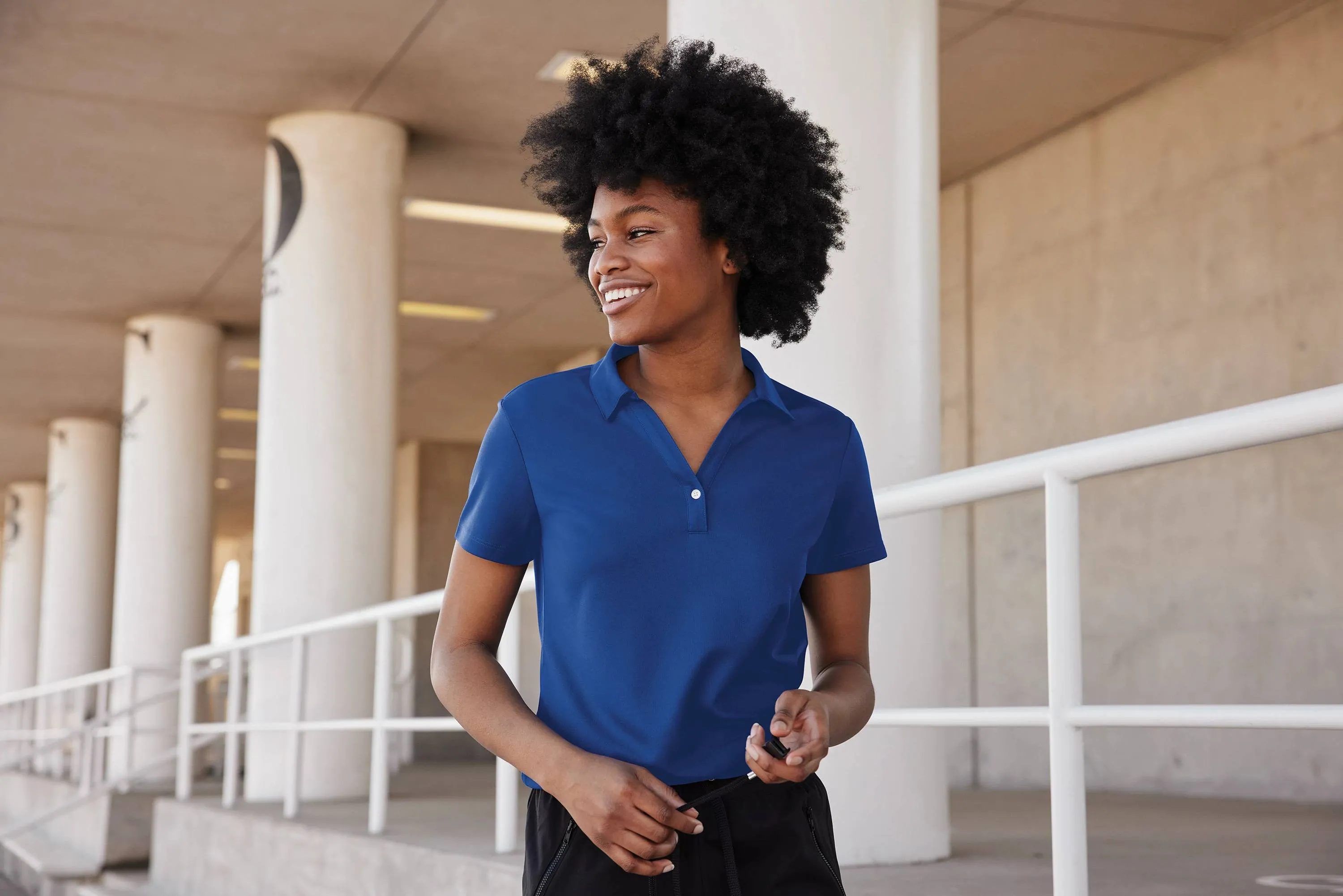 OUTLET-Sport-Tek Ladies UV Micropique Polo