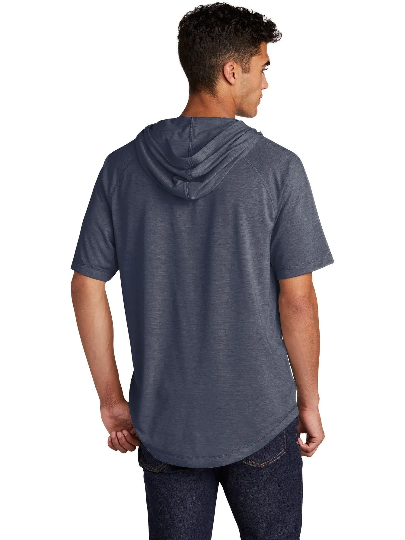 OUTLET-Sport-Tek PosiCharge Tri-Blend Wicking Short Sleeve Hoodie
