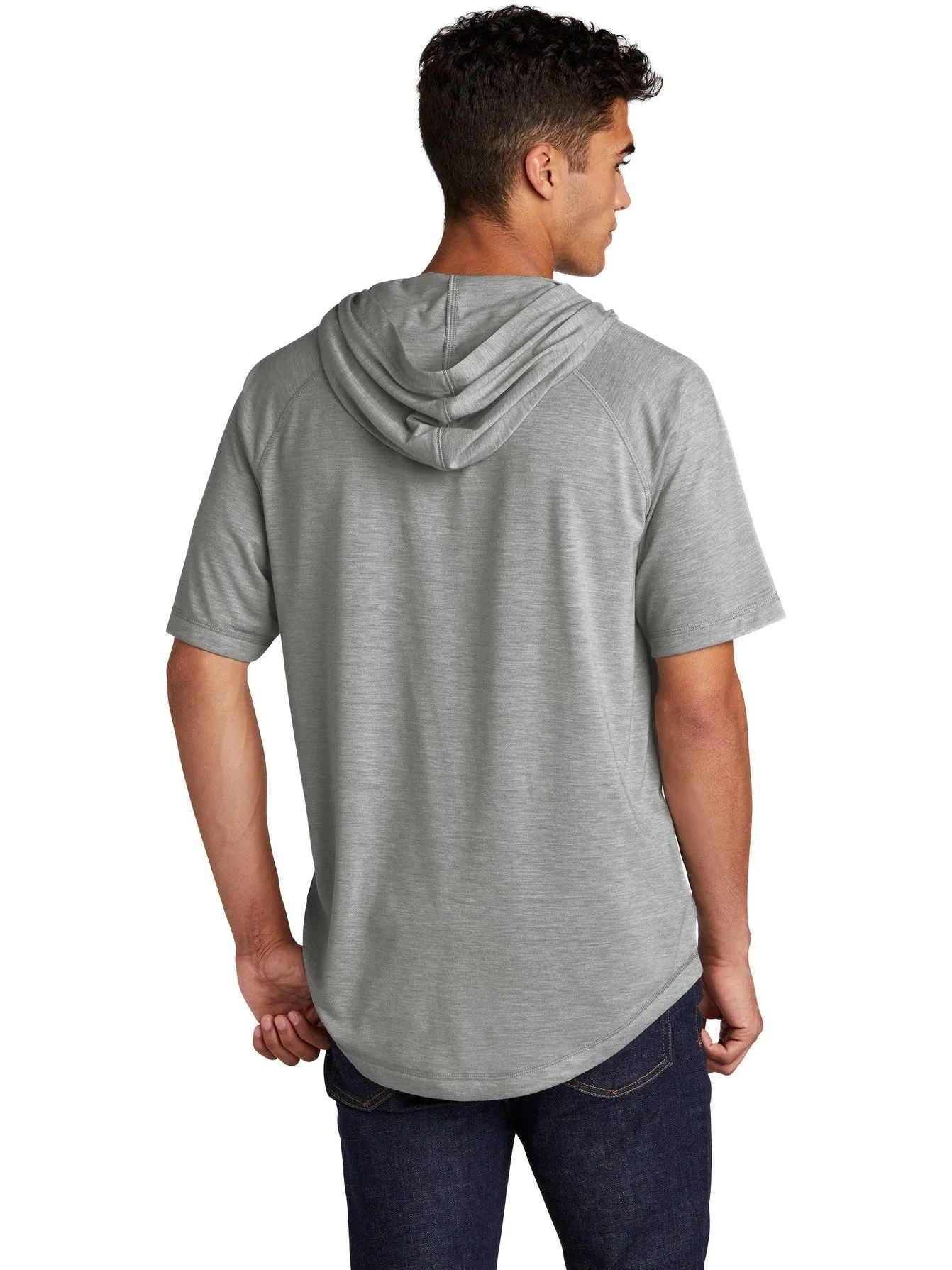 OUTLET-Sport-Tek PosiCharge Tri-Blend Wicking Short Sleeve Hoodie