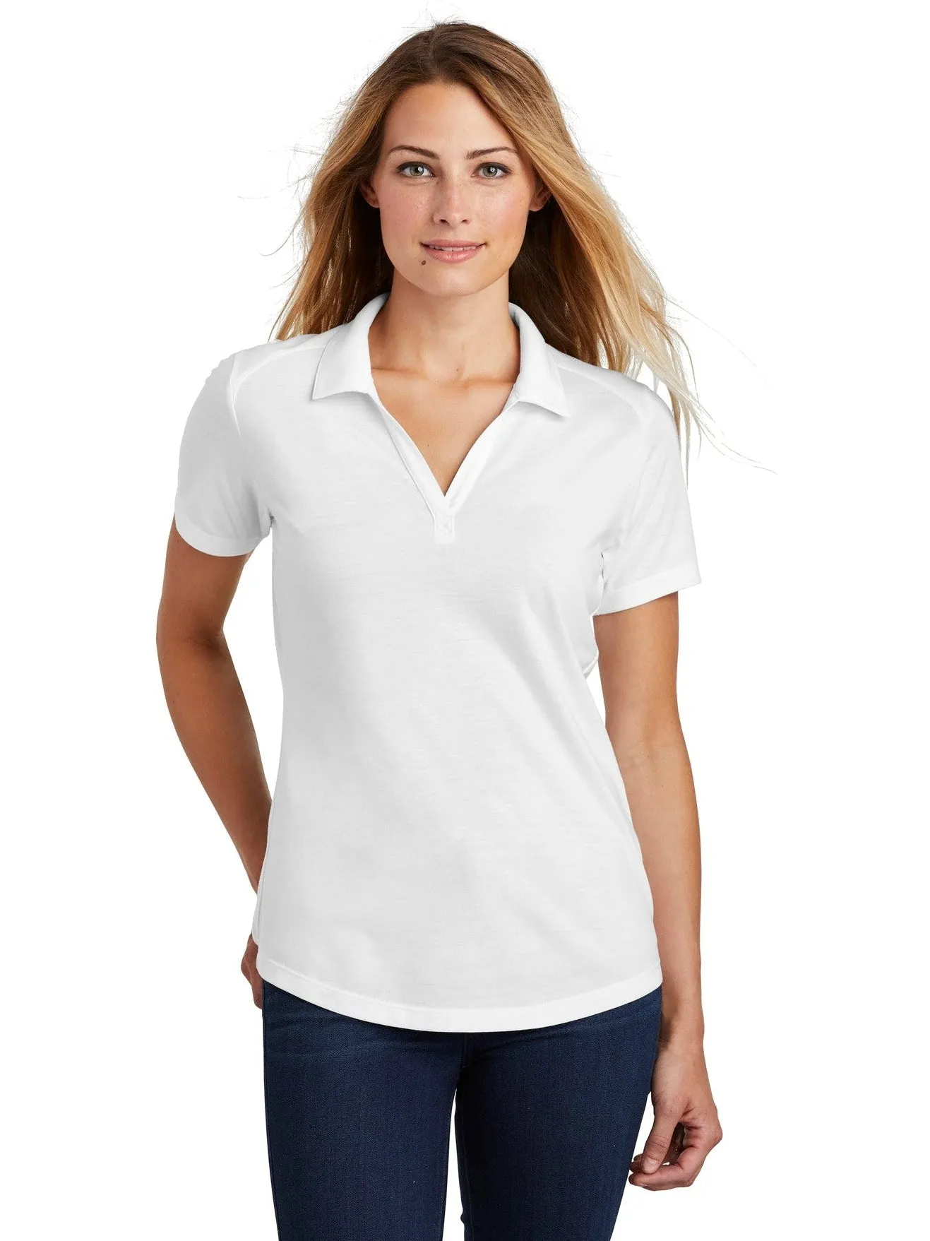 OUTLET-Sport-TekLadies PosiChargeTri-Blend Wicking Polo