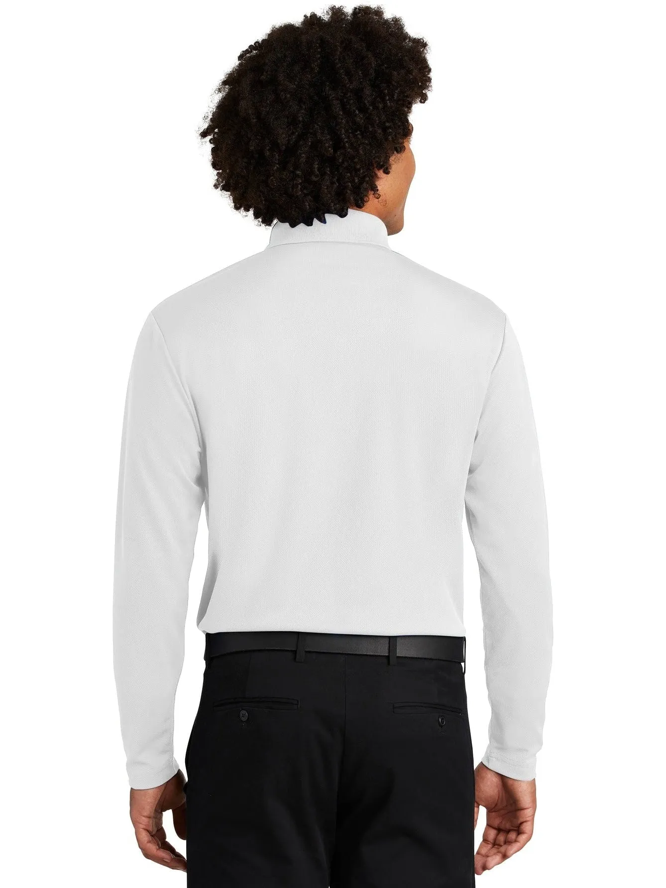 OUTLET-Sport-TekPosiChargeRacerMeshLong Sleeve Polo