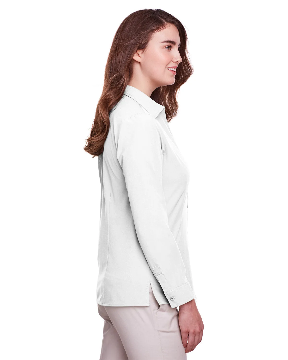 OUTLET-UltraClub Ladies Bradley Performance Woven Shirt