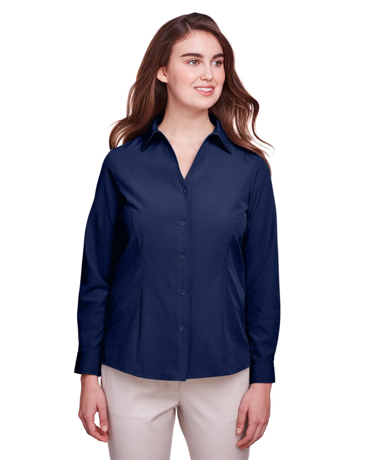 OUTLET-UltraClub Ladies Bradley Performance Woven Shirt