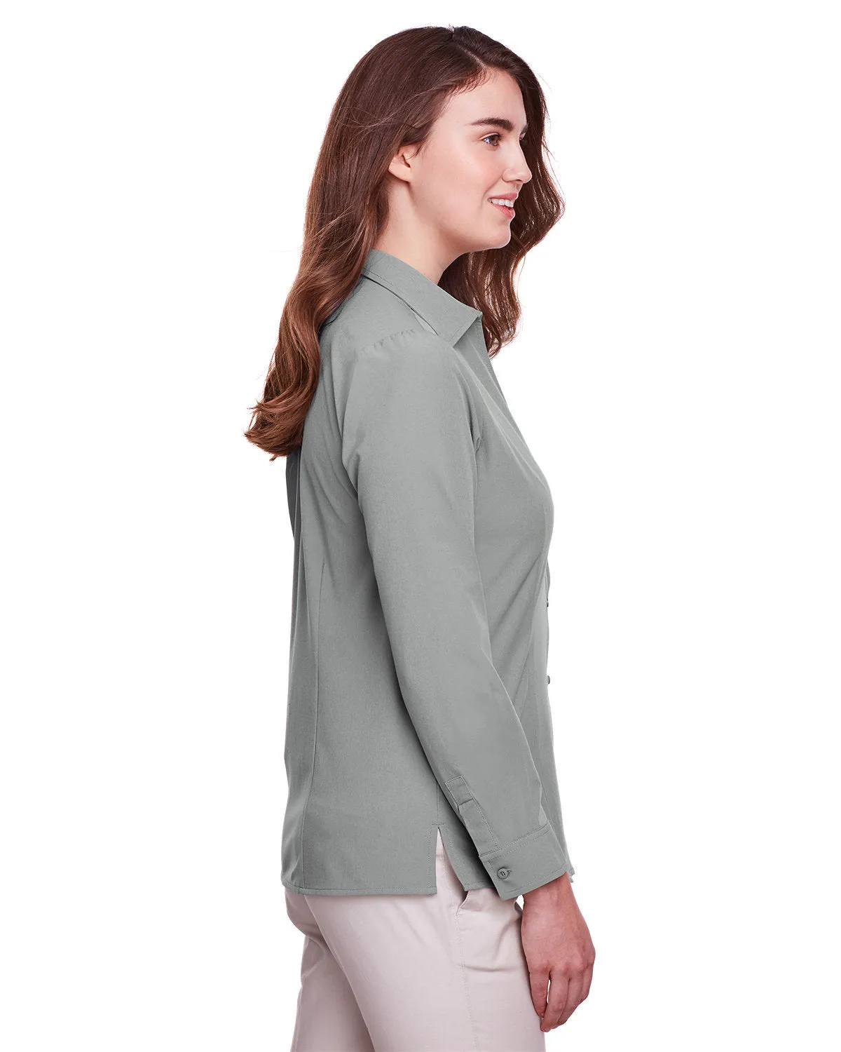 OUTLET-UltraClub Ladies Bradley Performance Woven Shirt