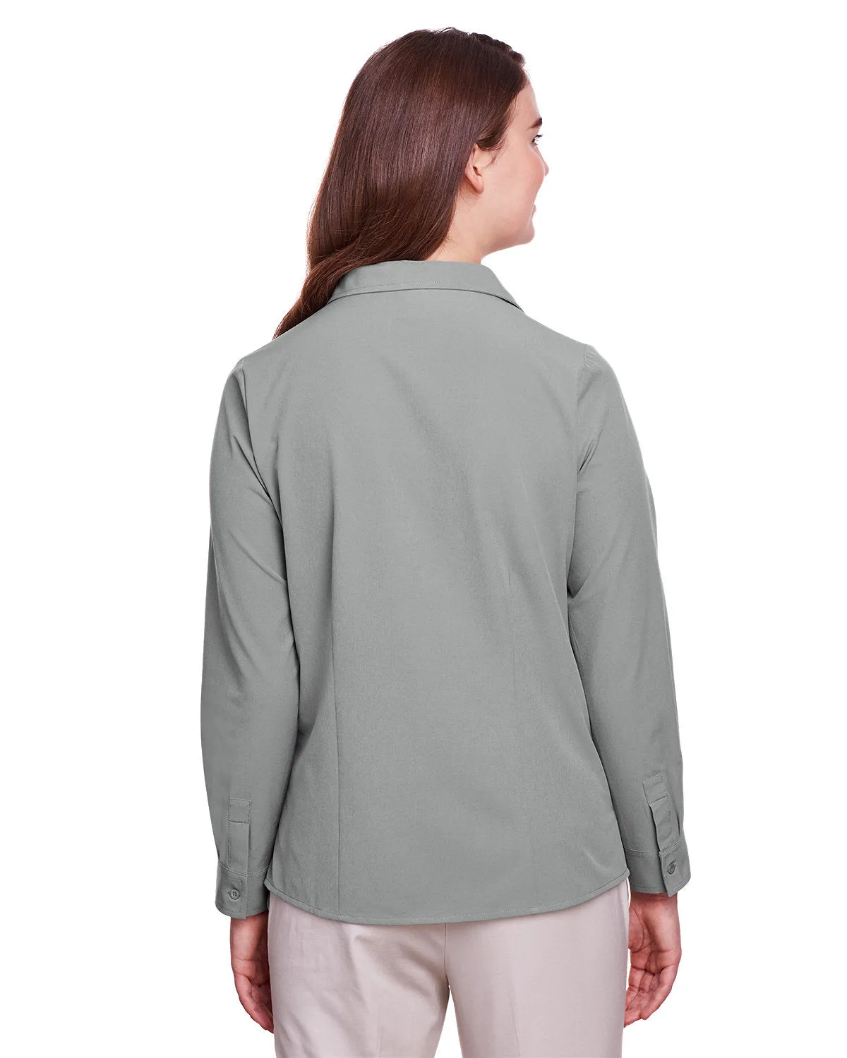 OUTLET-UltraClub Ladies Bradley Performance Woven Shirt