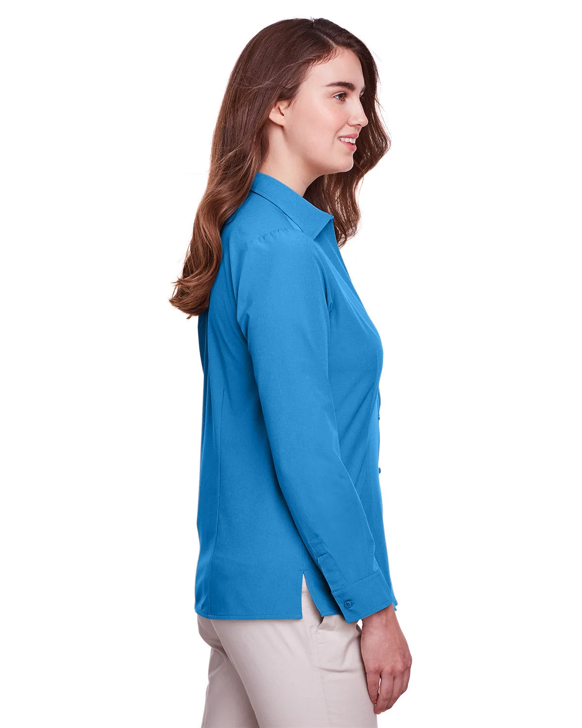 OUTLET-UltraClub Ladies Bradley Performance Woven Shirt