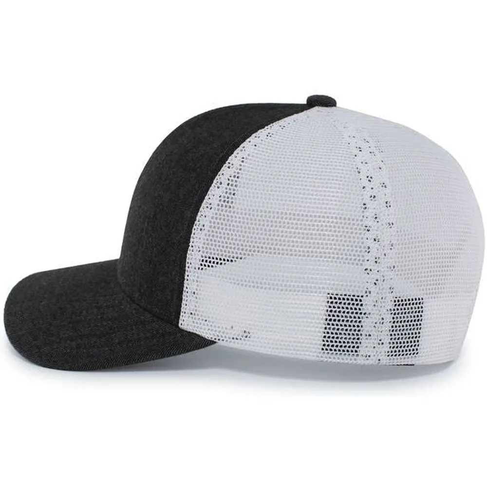 Pacific Headwear Herringbone Trucker Cap