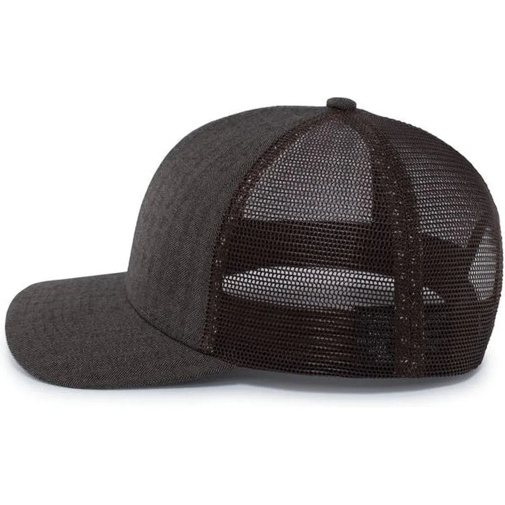 Pacific Headwear Herringbone Trucker Cap