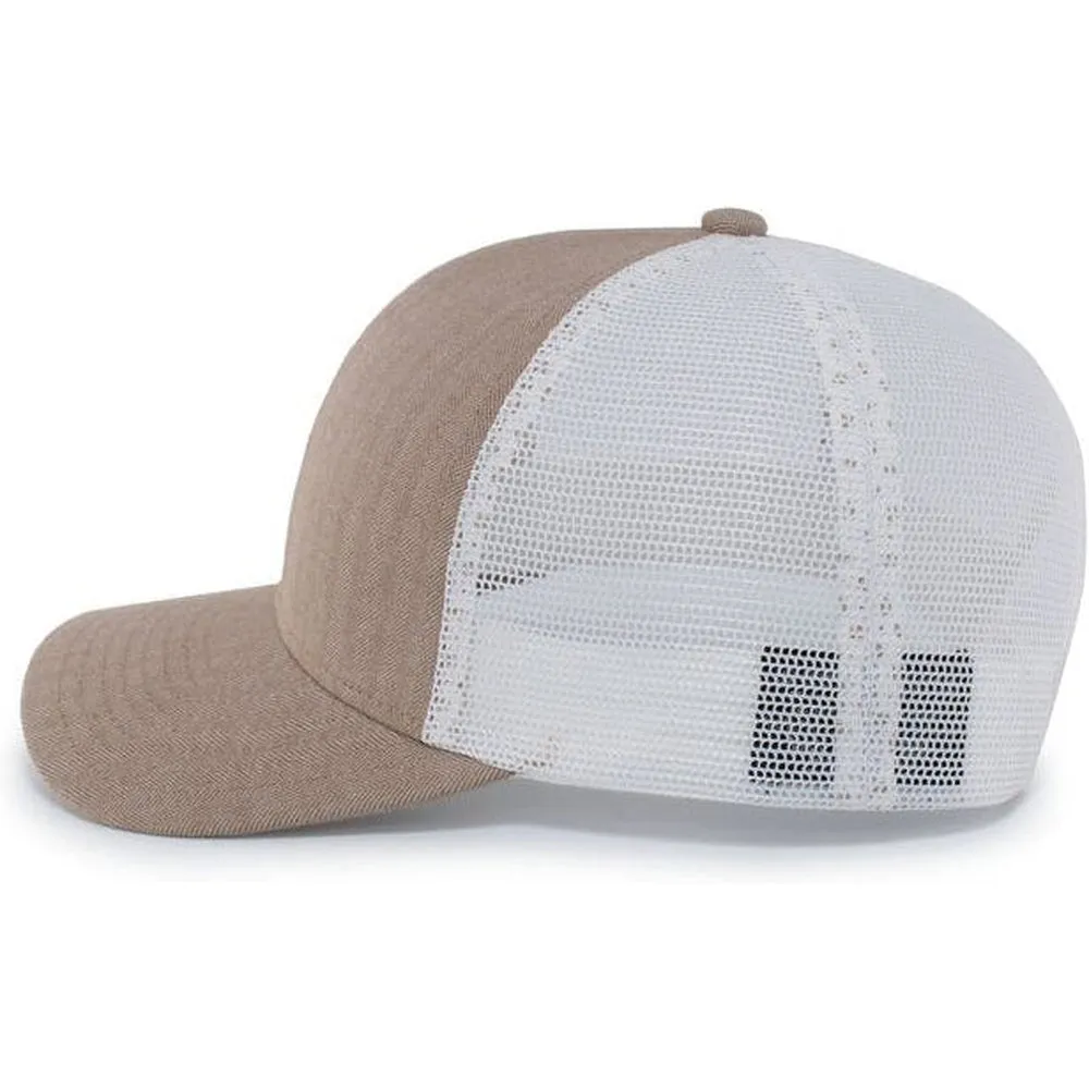 Pacific Headwear Herringbone Trucker Cap