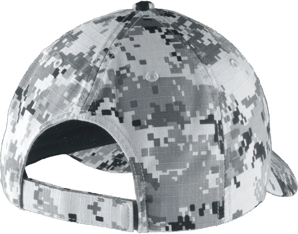 Port Authority Digital Ripstop Camouflage Cap