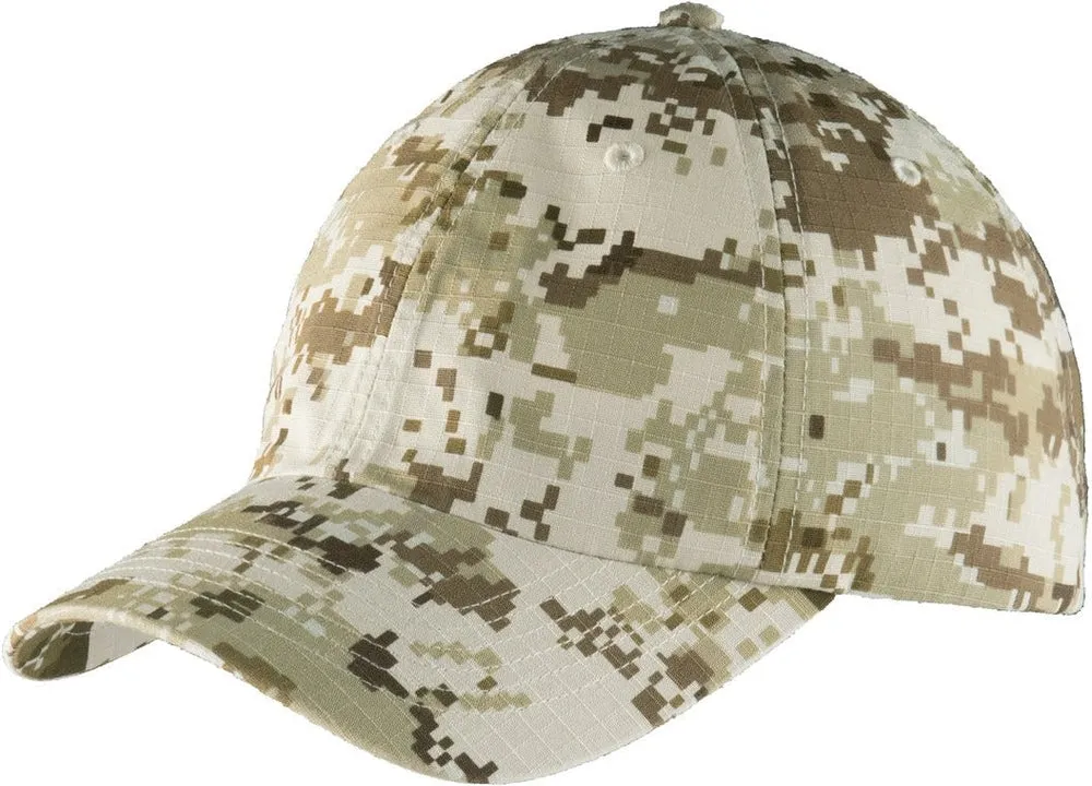 Port Authority Digital Ripstop Camouflage Cap