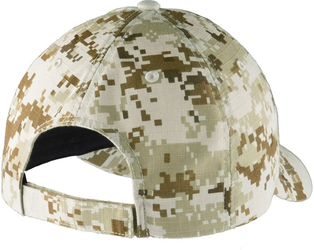 Port Authority Digital Ripstop Camouflage Cap
