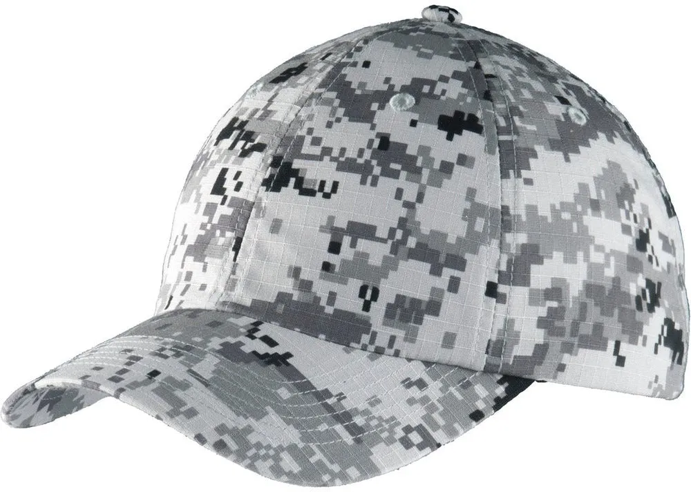 Port Authority Digital Ripstop Camouflage Cap