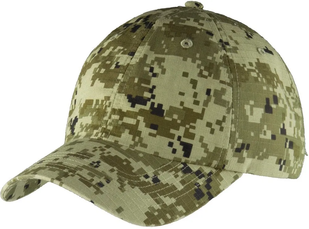 Port Authority Digital Ripstop Camouflage Cap