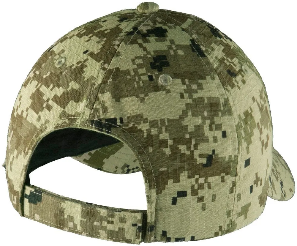 Port Authority Digital Ripstop Camouflage Cap