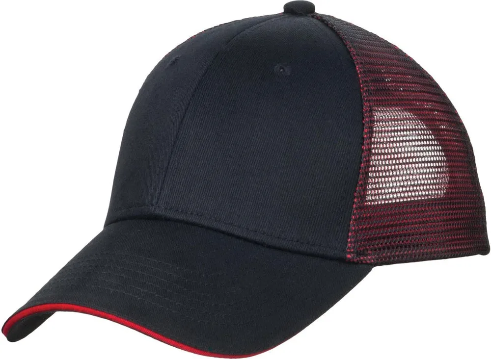 Port Authority Double Mesh Snapback Sandwich Cap