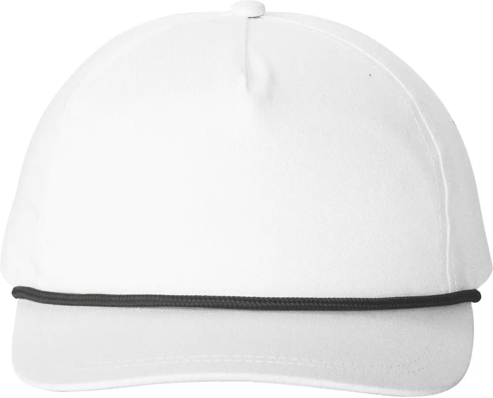 Port Authority Snapback Five-Panel Rope Cap