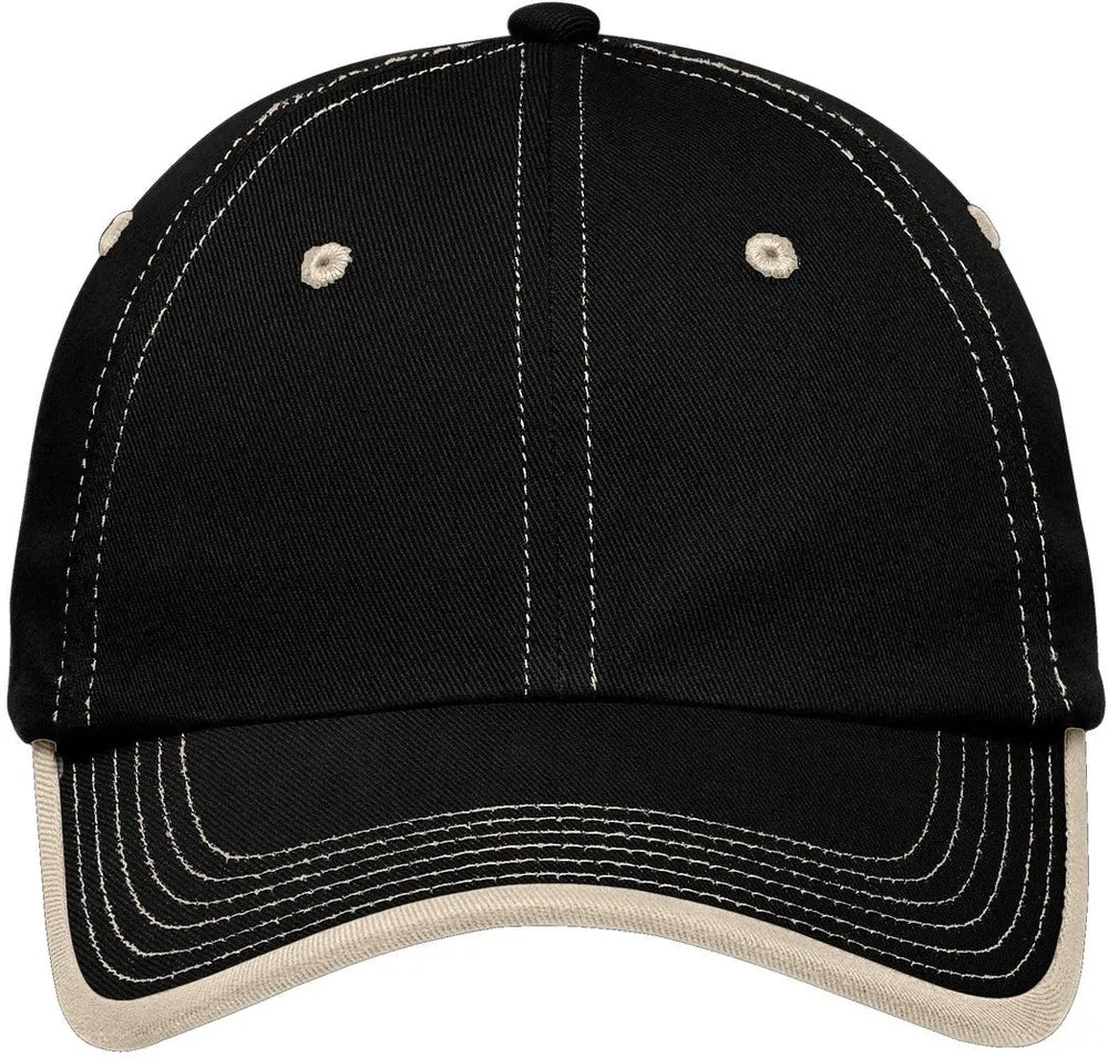 Port Authority Vintage Washed Contrast Stitch Cap