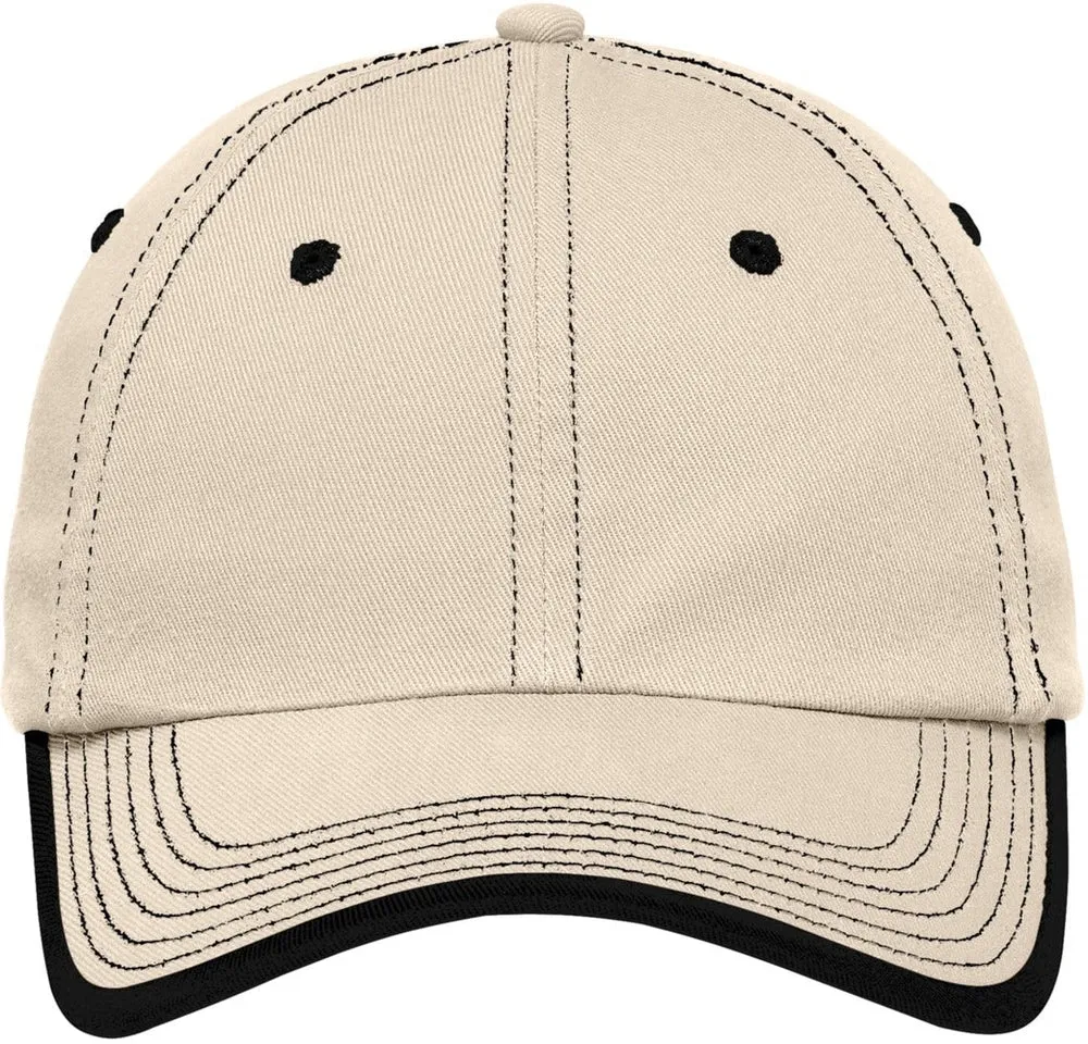 Port Authority Vintage Washed Contrast Stitch Cap