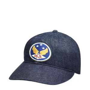 RRL by Ralph Lauren Winged-Logo Denim Ball Cap Rinse
