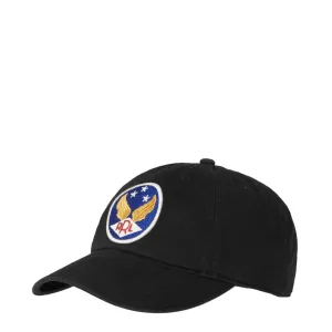 RRL by Ralph Lauren Winged-Logo Twill Ball Cap Black