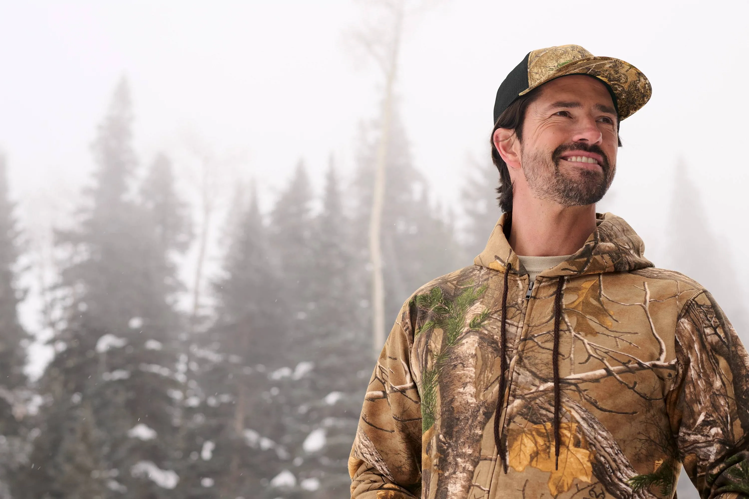 Russell Outdoors Camo Snapback Trucker Cap