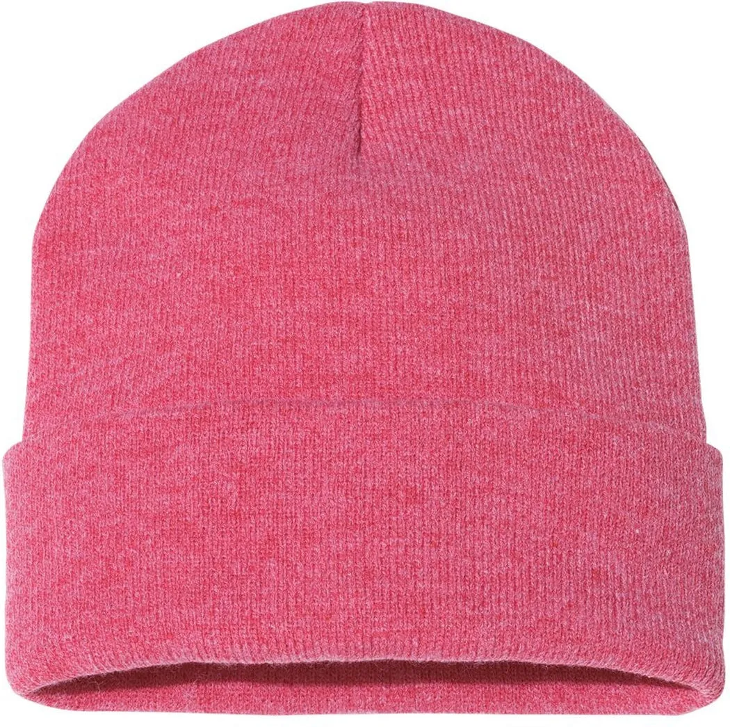 Sportsman Solid 12" Cuffed Beanie