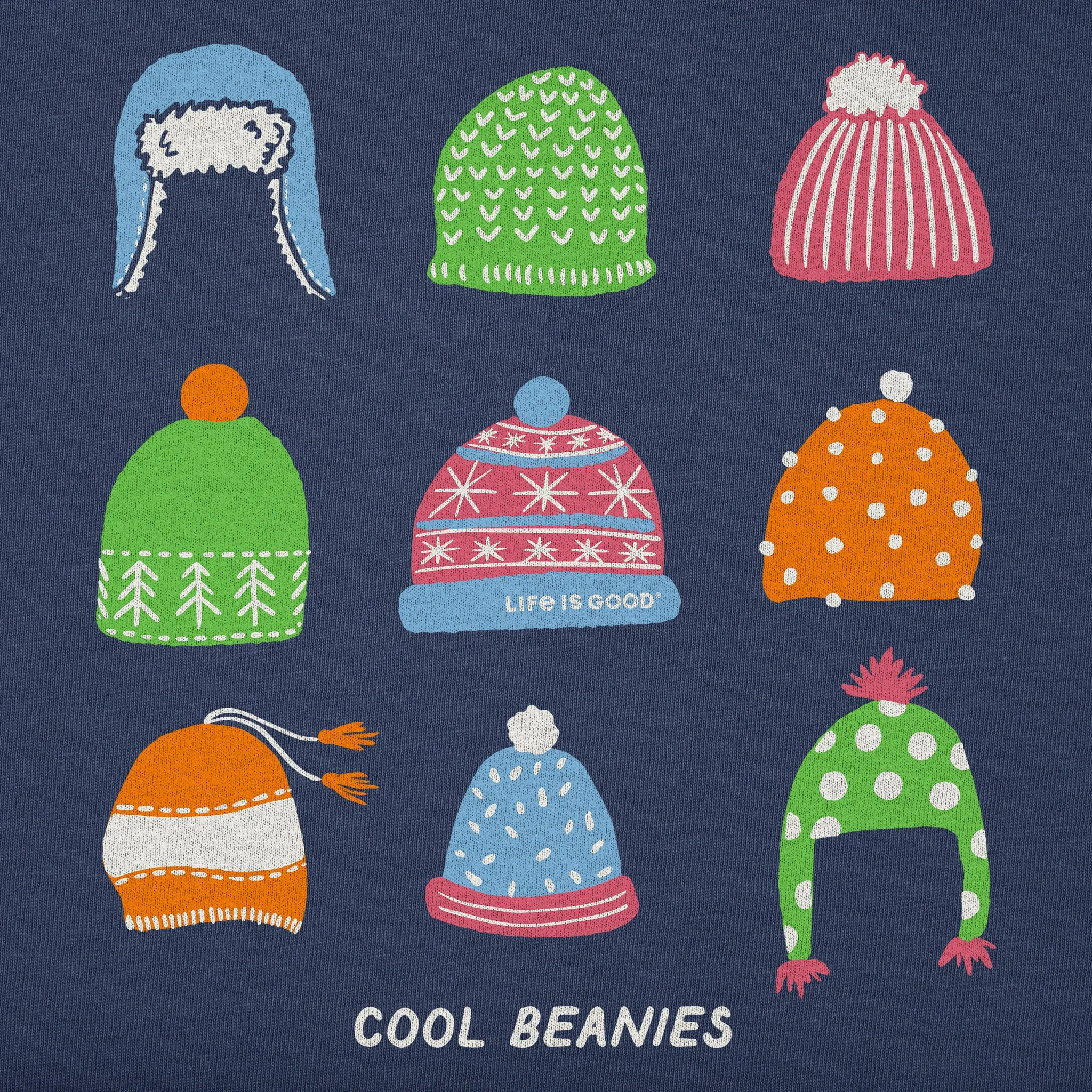 Women's Cool Beanies Simply True Crew LIFE IS GOOD