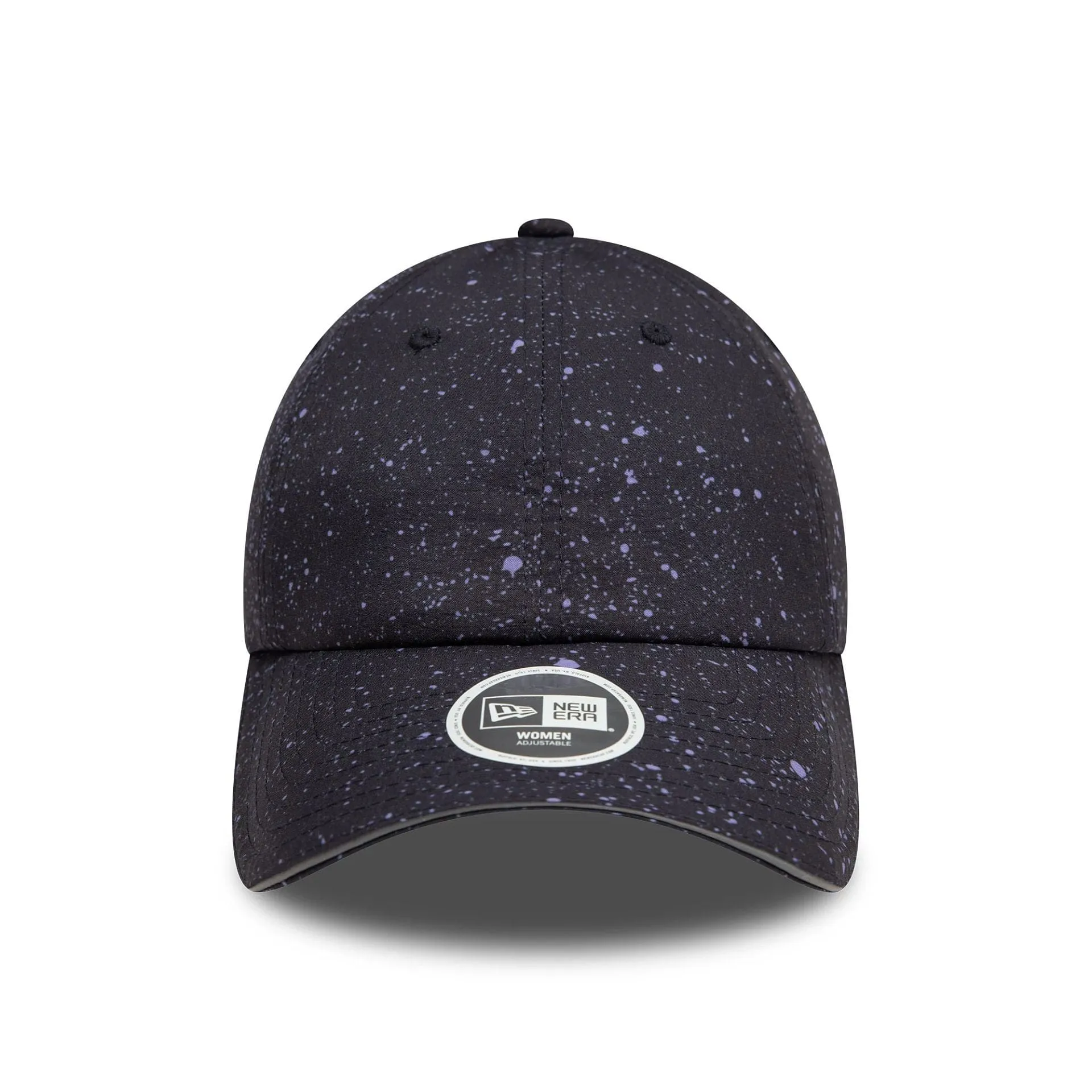 Womens New Era All Over Print Black Open Back Adjustable Cap Billy J