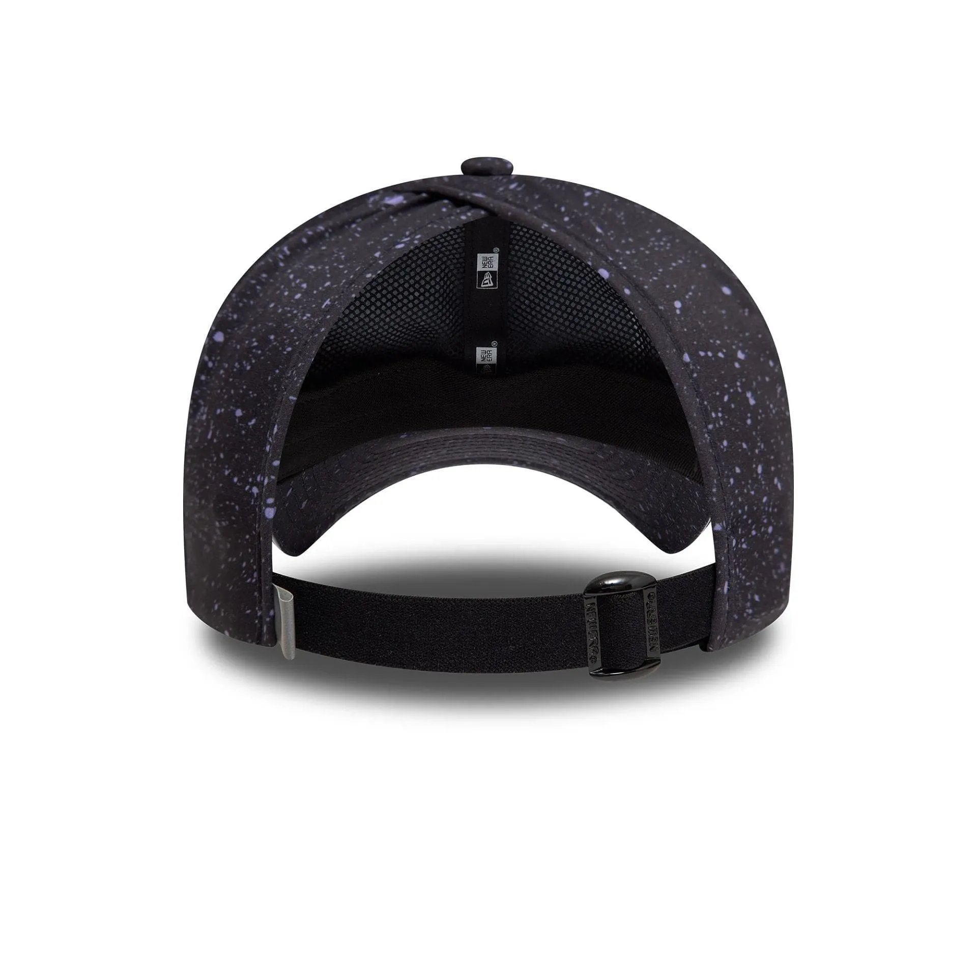 Womens New Era All Over Print Black Open Back Adjustable Cap Billy J