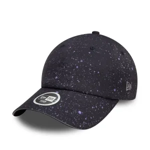 Womens New Era All Over Print Black Open Back Adjustable Cap Billy J
