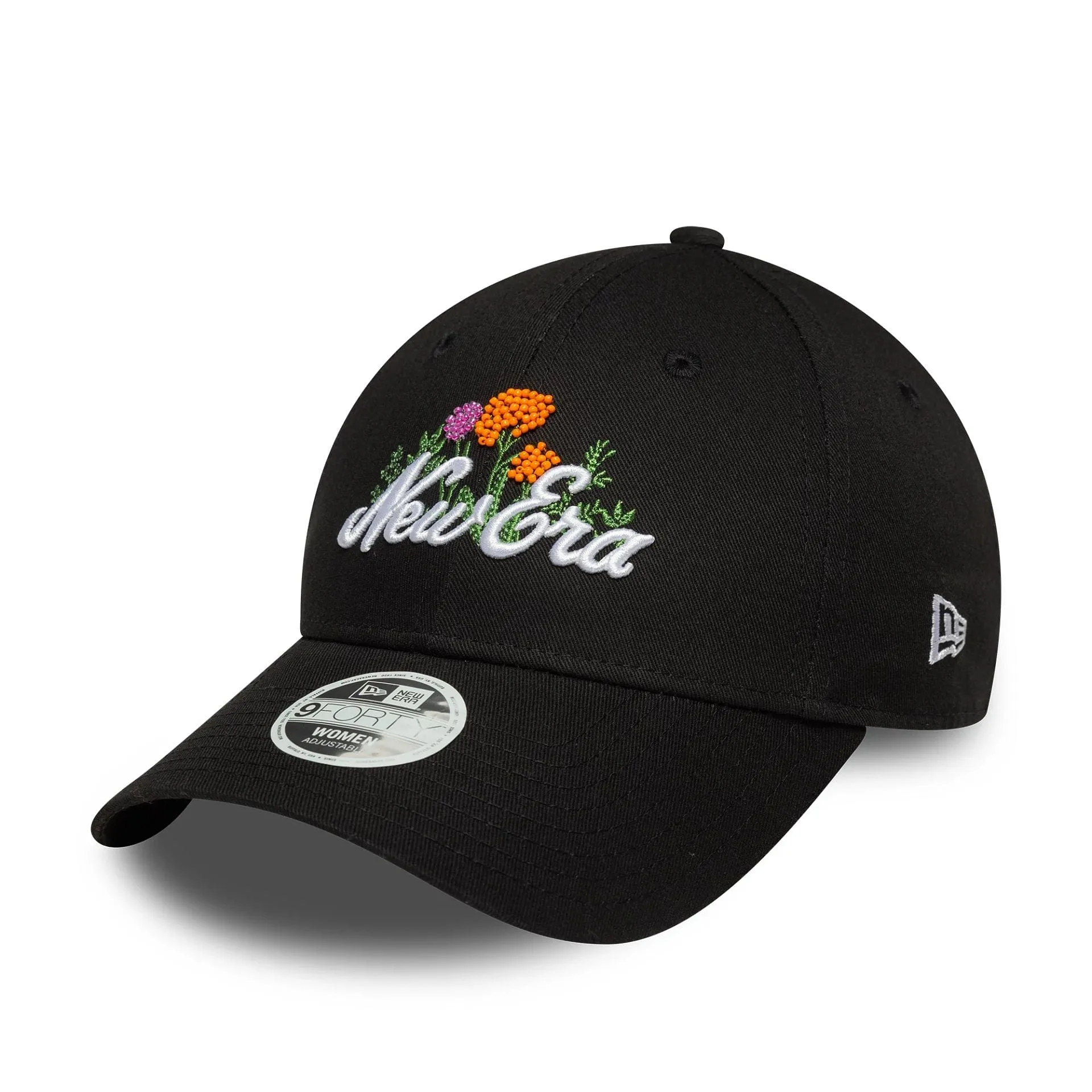 Womens New Era Beaded Black 9FORTY Adjustable Cap Billy J