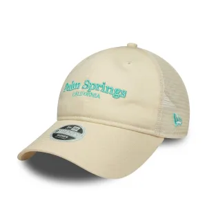 Womens New Era City Cream 9TWENTY Trucker Adjustable Cap Billy J