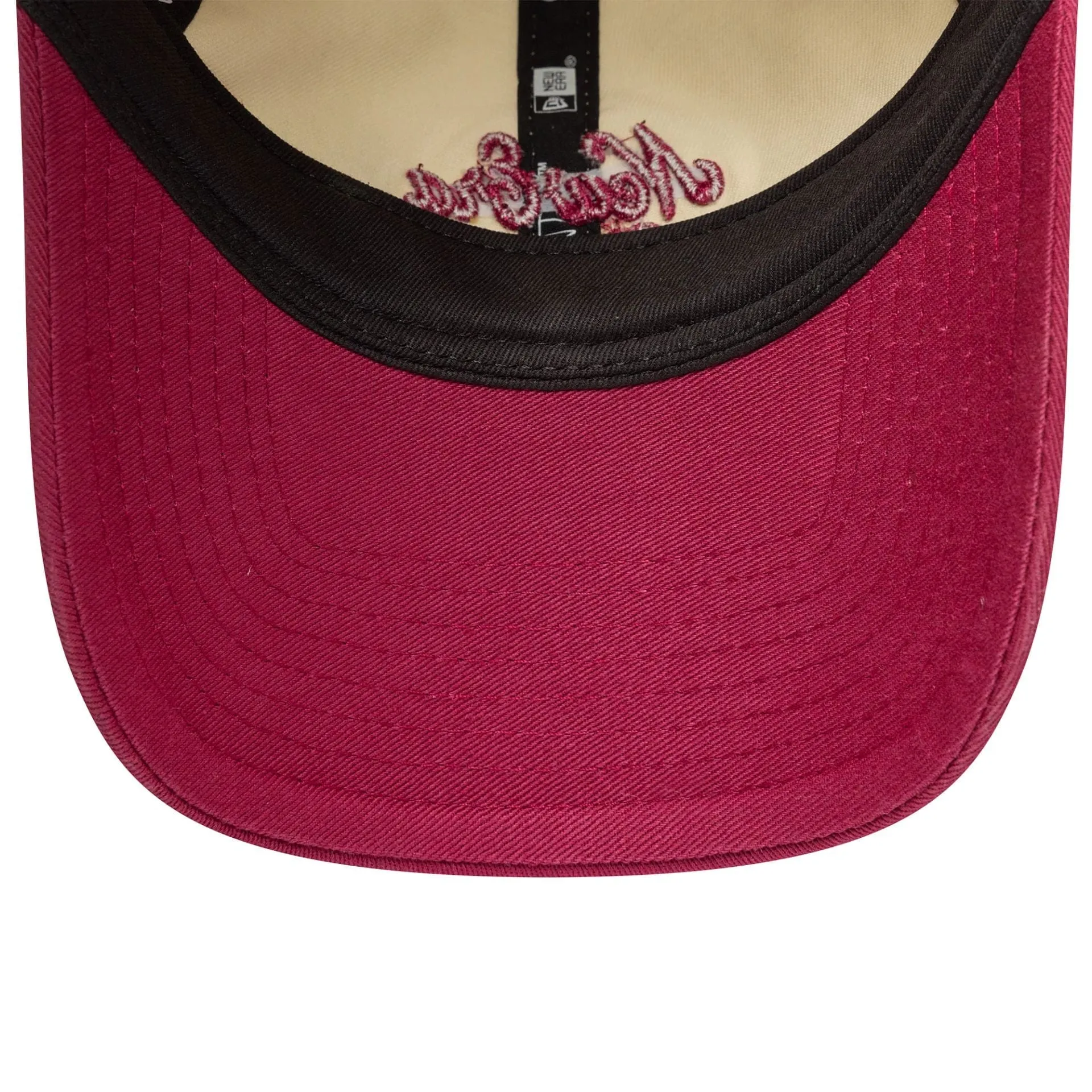 Womens New Era Cream & Dark Red 9TWENTY Adjustable Cap Billy J