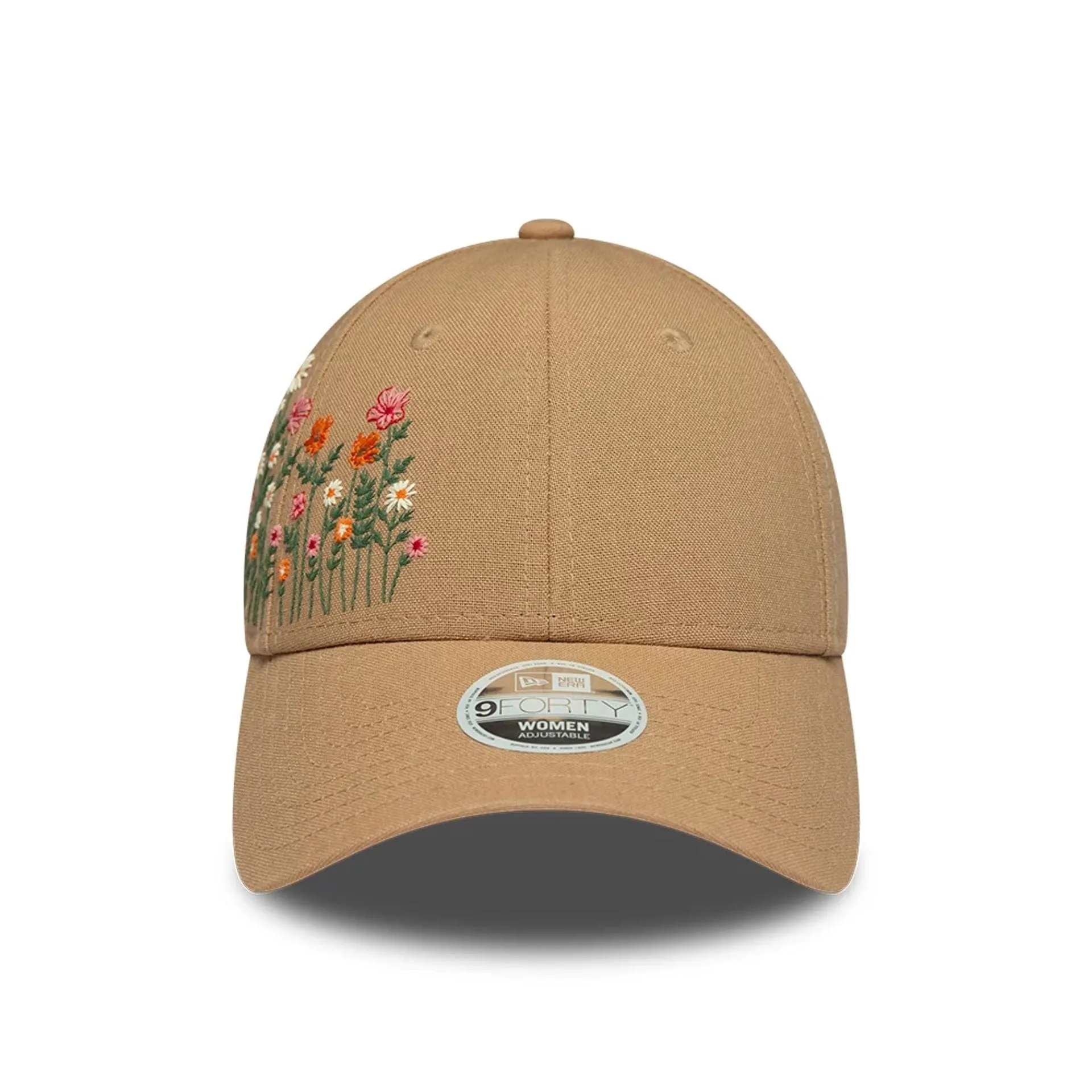 Womens New Era Floral Beige 9FORTY Adjustable Cap Billy J