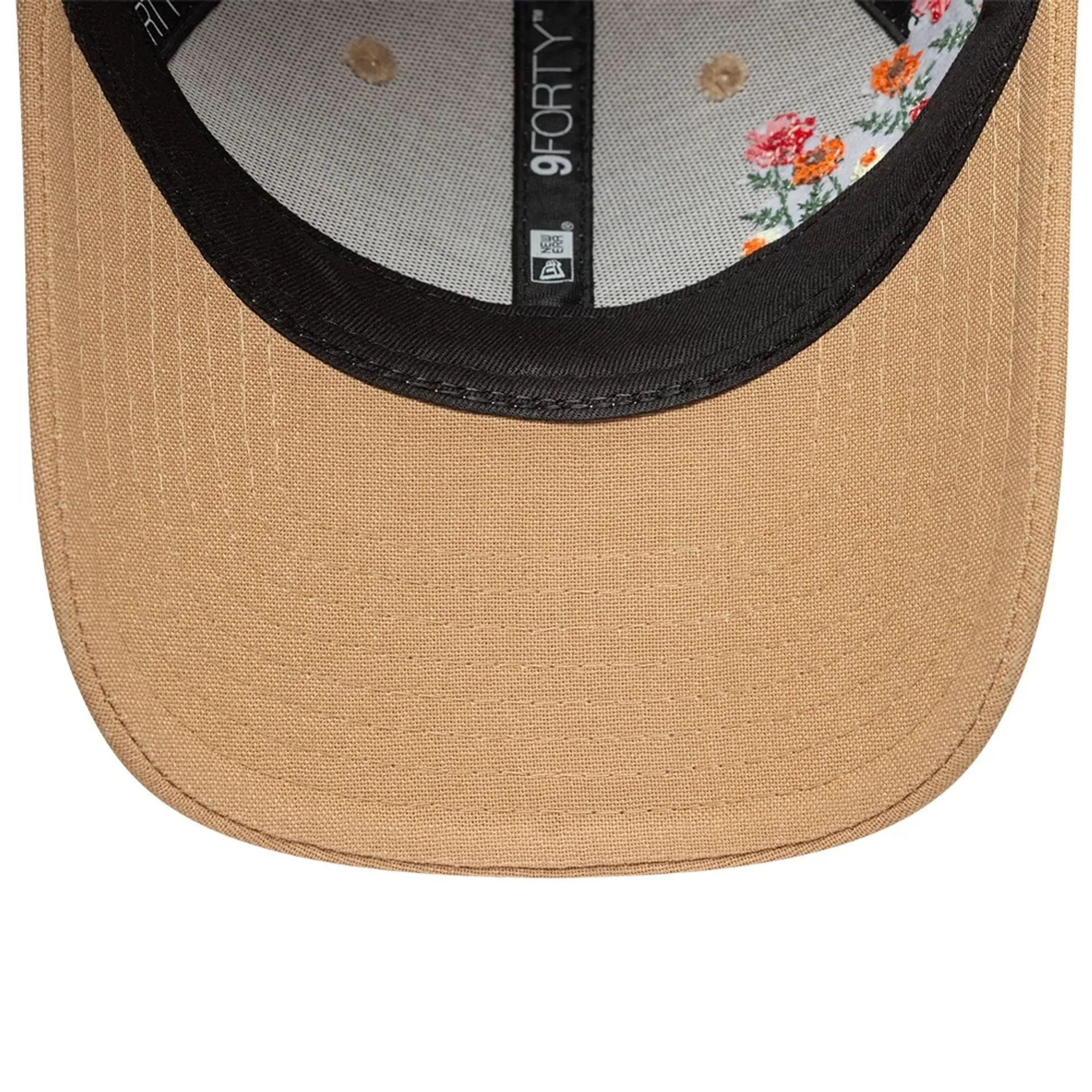 Womens New Era Floral Beige 9FORTY Adjustable Cap Billy J