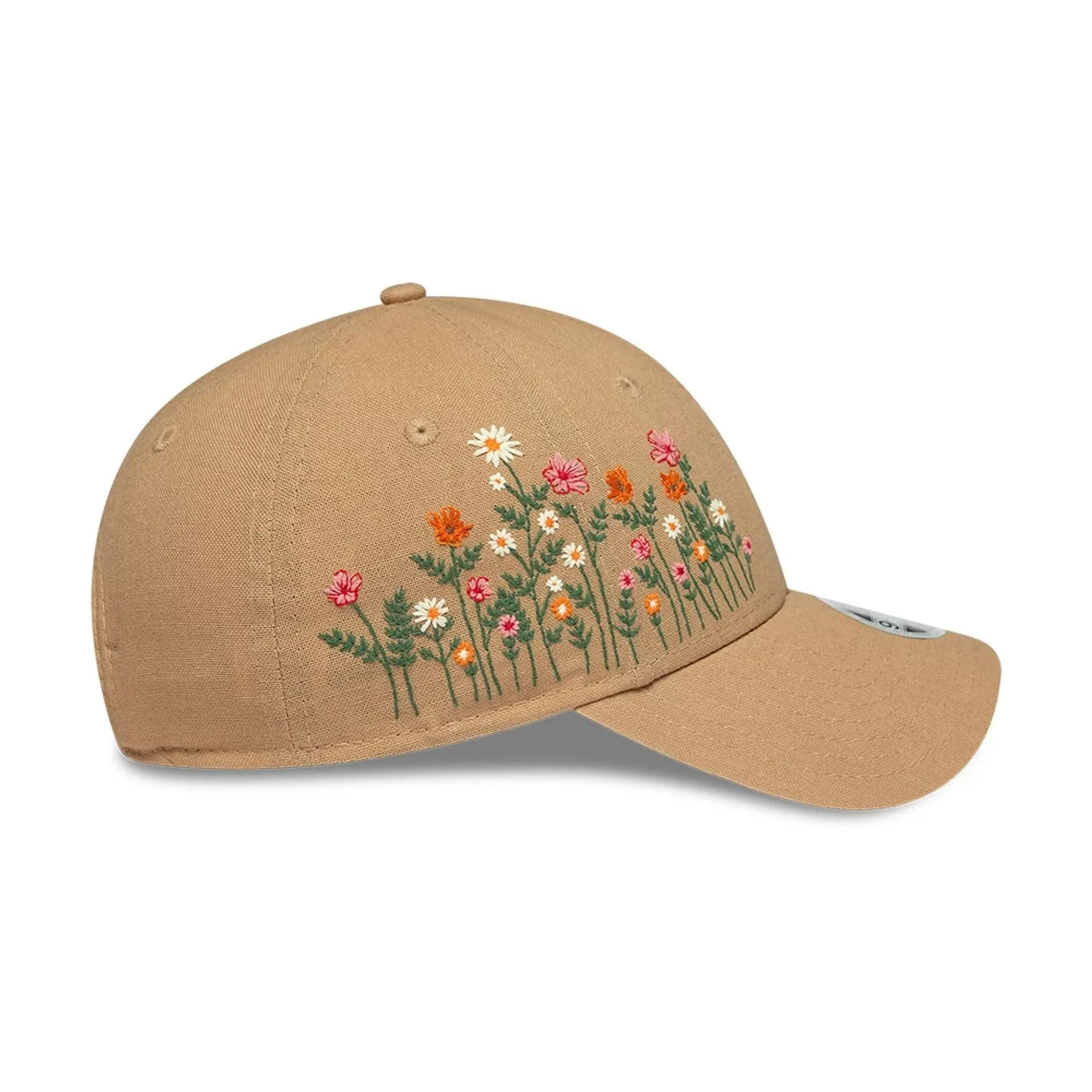 Womens New Era Floral Beige 9FORTY Adjustable Cap Billy J