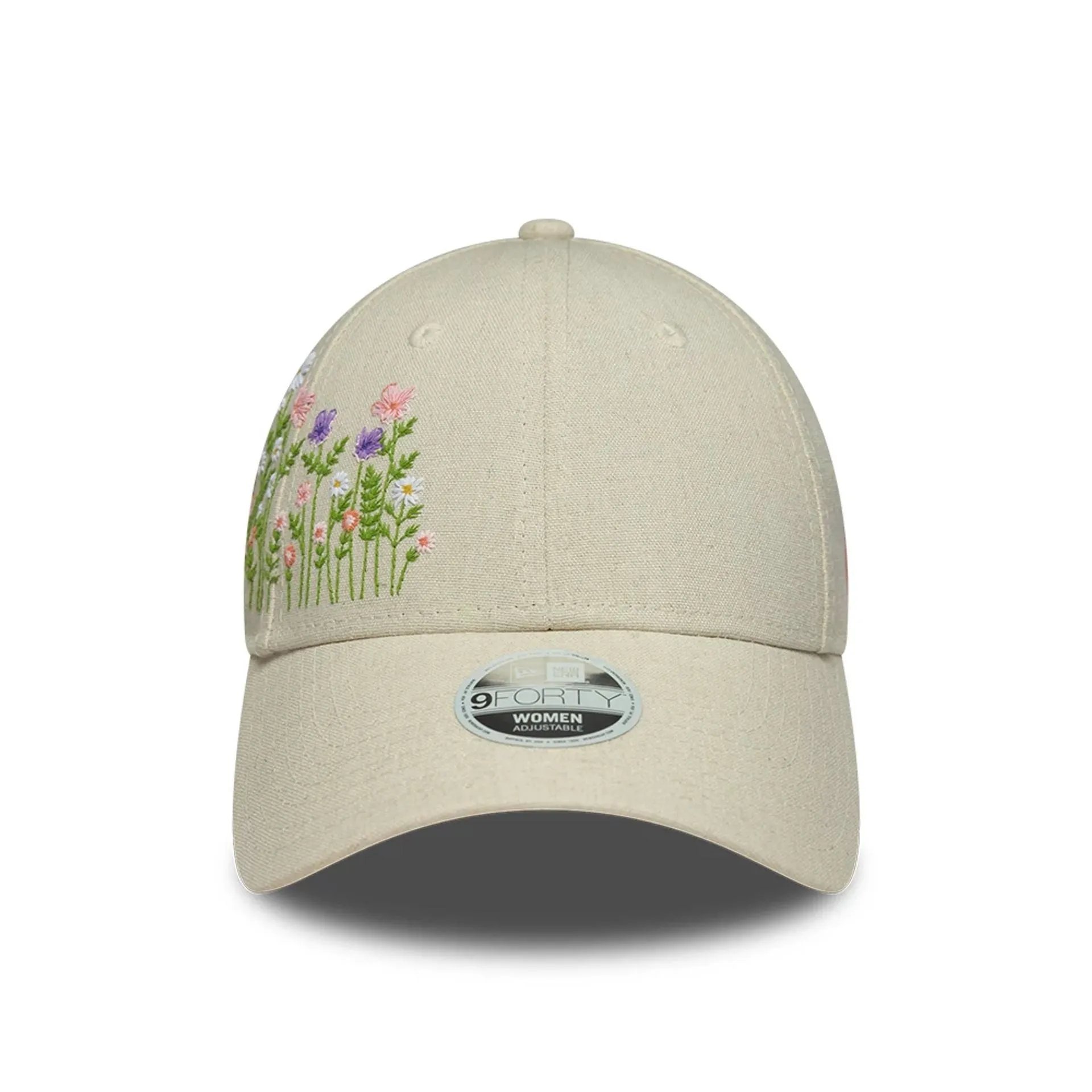 Womens New Era Floral Cream 9FORTY Adjustable Cap Billy J