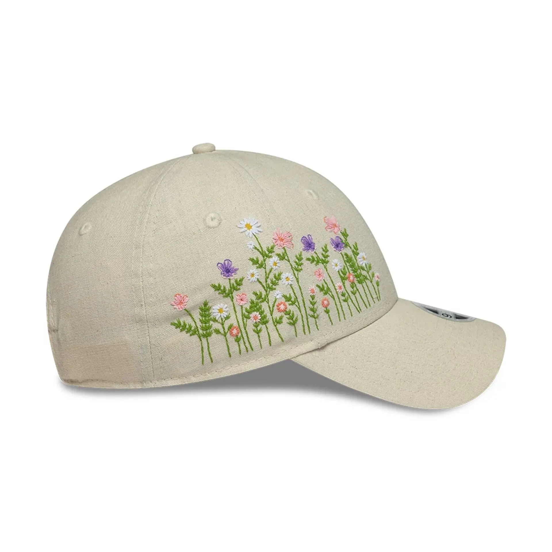 Womens New Era Floral Cream 9FORTY Adjustable Cap Billy J